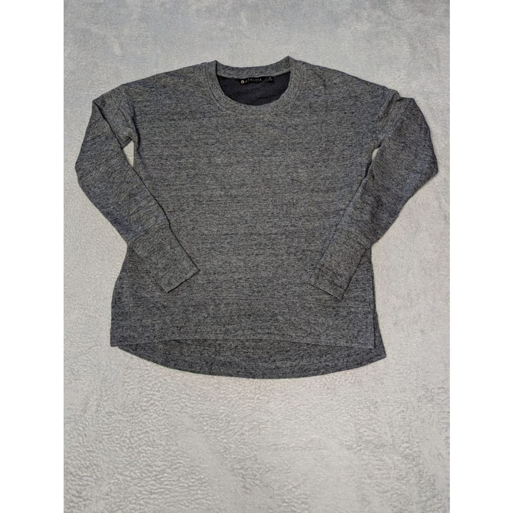 Women's Athleta Gray Long Sleeve Sweatshirt XS Thumb Holes